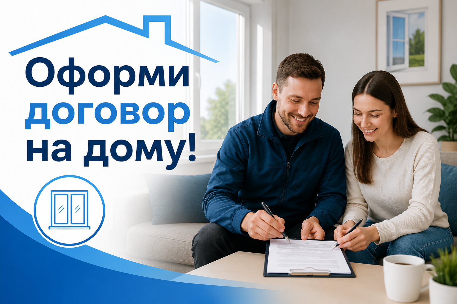 Оформи договор на дому!